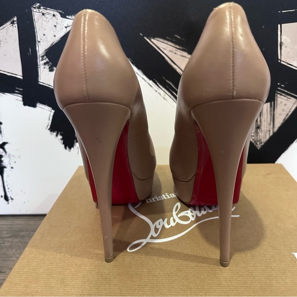 Authentic Christian Louboutin ‘Alta poppins’ Mary Jane Nude Size 39 with box - Picture 7 of 11